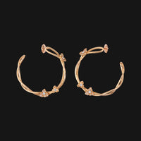 18k Intertwined Earrings